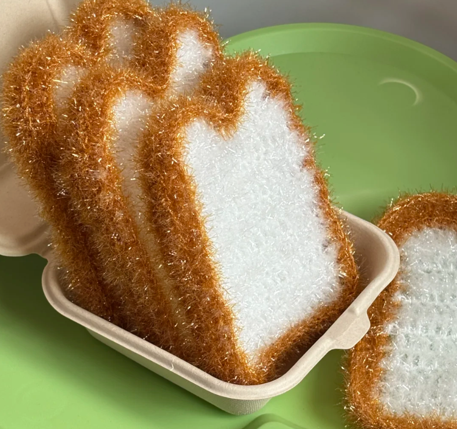 【钩针图解】吐司洗碗巾