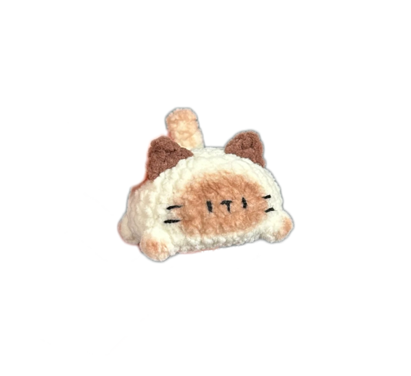 【钩针图解】迷你趴趴猫