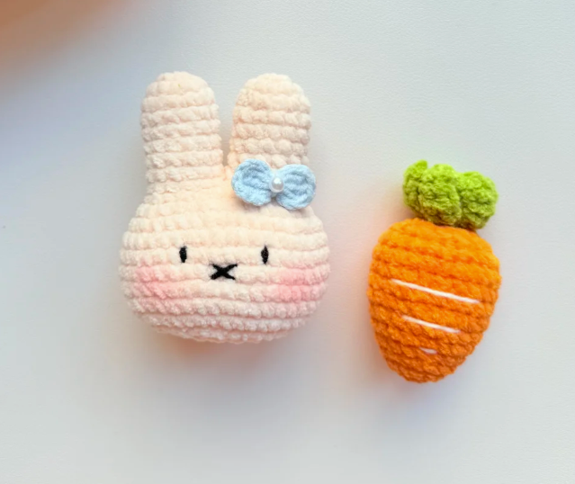 【钩针图解】米菲兔🐰胡萝卜🥕