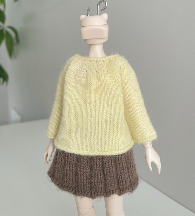 【棒针图解】娃用简约套衫